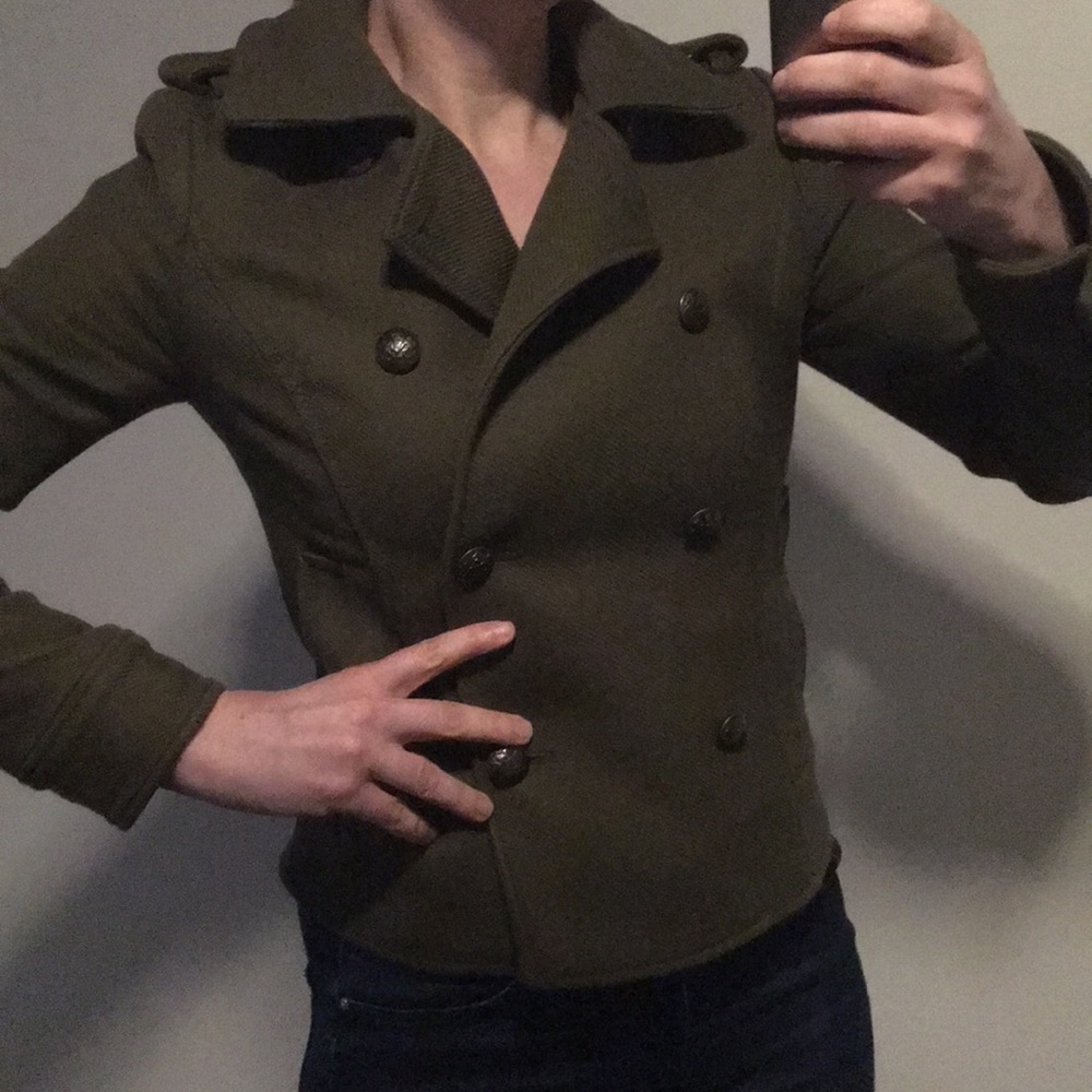 XS Banana Republic jacket, army green